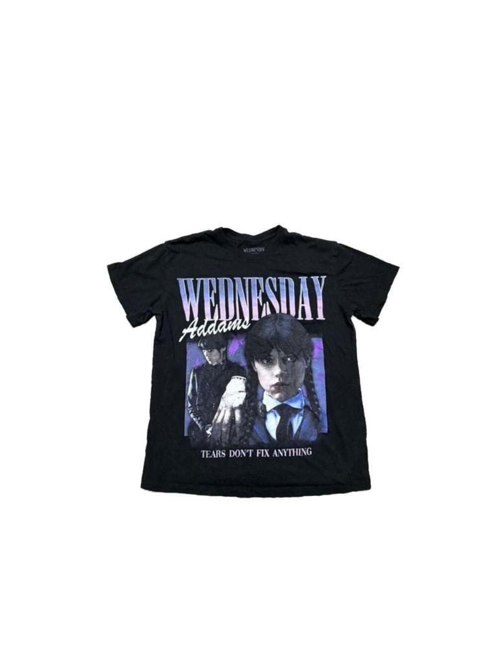 Wednesday Addams 'Tears Don't Fix Anything' Graphic T-Shirt